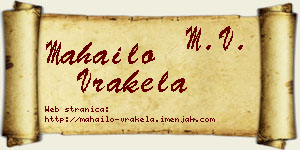 Mahailo Vrakela vizit kartica